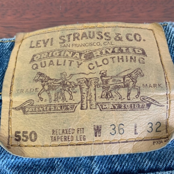 Vintage Men's Levi's 550 Mom Jeans Orange Tag - Picture 5 of 8